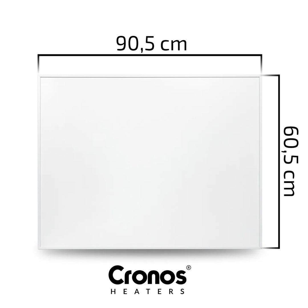 Panou de încălzire cu infraroșu Cronos Graphene, putere 580 W, culoare albă, încălzește o încăpere de până la 16 m², telecomandă, PRO CGP-580TWP