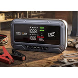 Jump Starter LTC, 12000 mAh, cu compresor, lanternă și powerbank, ecran LCD, putere de 65 W, cabluri și husă incluse în pachet, LXJS120