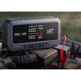 Jump Starter LTC, 12000 mAh, cu compresor, lanternă și powerbank, ecran LCD, putere de 65 W, cabluri și husă incluse în pachet, LXJS120