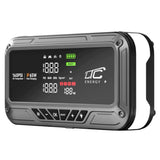 Jump Starter LTC, 12000 mAh, cu compresor, lanternă și powerbank, ecran LCD, putere de 65 W, cabluri și husă incluse în pachet, LXJS120
