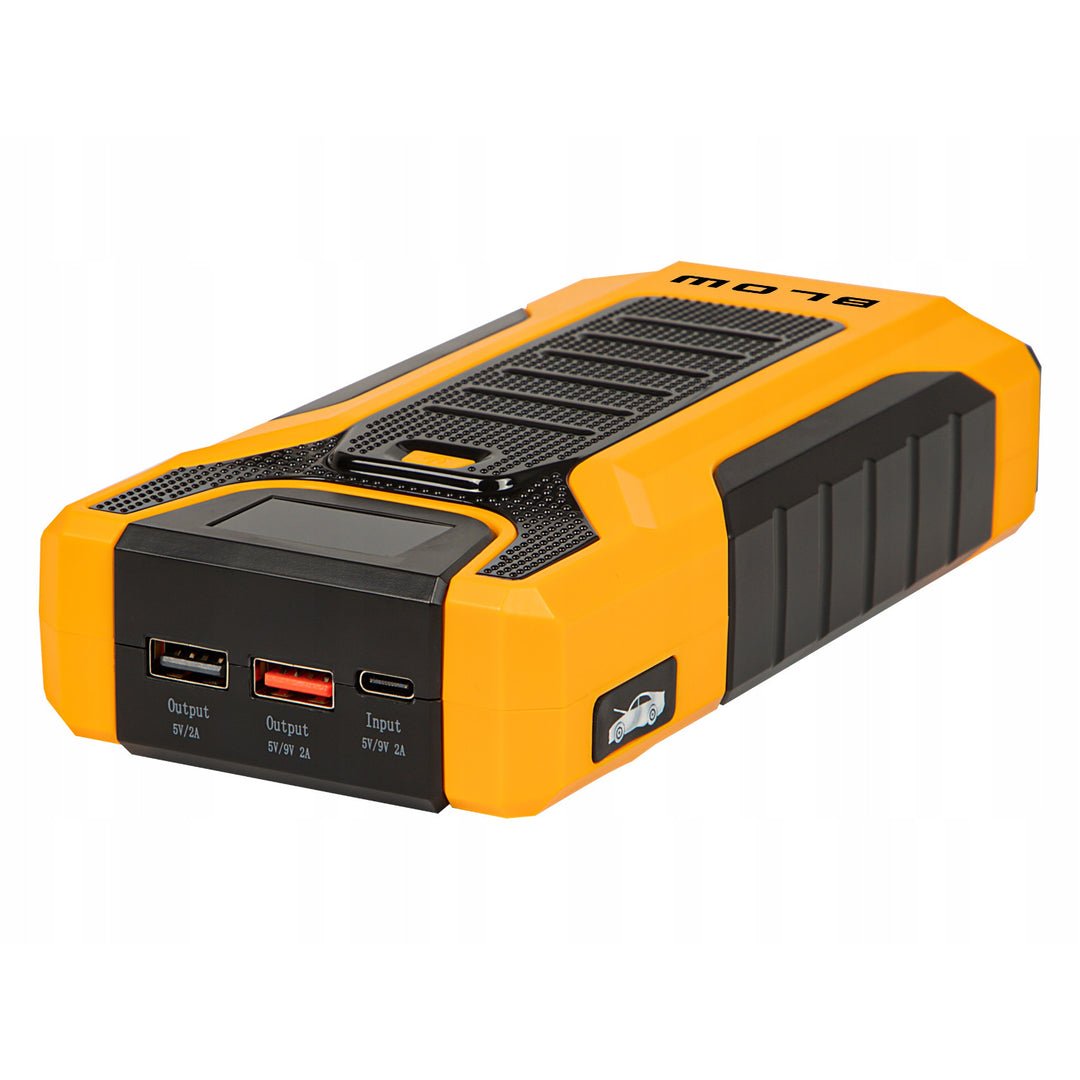 Jump Starter Blow, cu funcție de powerbank și lanternă, curent de pornire 600 A, curent de vârf 1000 A, capacitate 30000 mAh, 81-203#