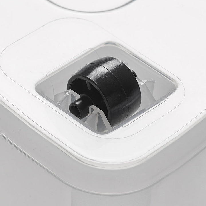 Recipient Moxom SimpleStore, capacitate 40 L, transparent, capac cu cleme, prevăzut cu roți, fără BPA, 04-0076