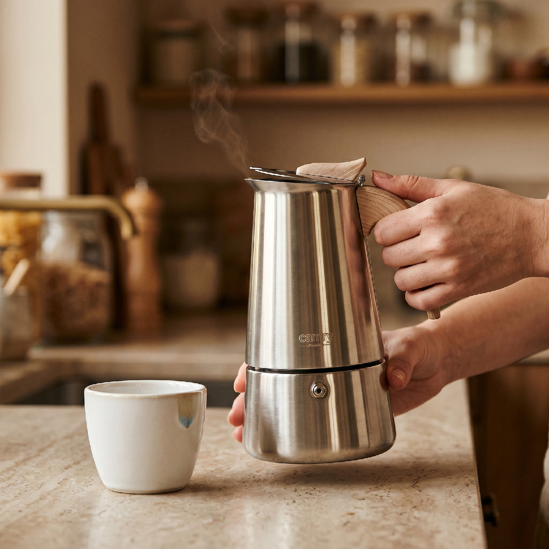 Aparat de preparat cafea espresso, cafetieră de 450 ml, Camry CR 4424