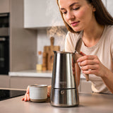 Aparat de preparat cafea espresso, cafetieră de 450 ml, Camry CR 4424