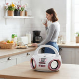 Radio Boombox CD-MP3, USB, radio FM, AUX, mufă pentru căști, Adler, AD 1181