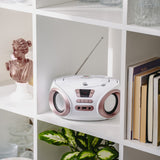 Radio Boombox CD-MP3, USB, radio FM, AUX, mufă pentru căști, Adler, AD 1181