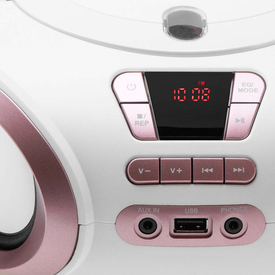 Radio Boombox CD-MP3, USB, radio FM, AUX, mufă pentru căști, Adler, AD 1181