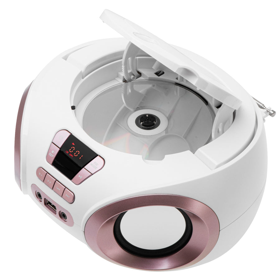 Radio Boombox CD-MP3, USB, radio FM, AUX, mufă pentru căști, Adler, AD 1181