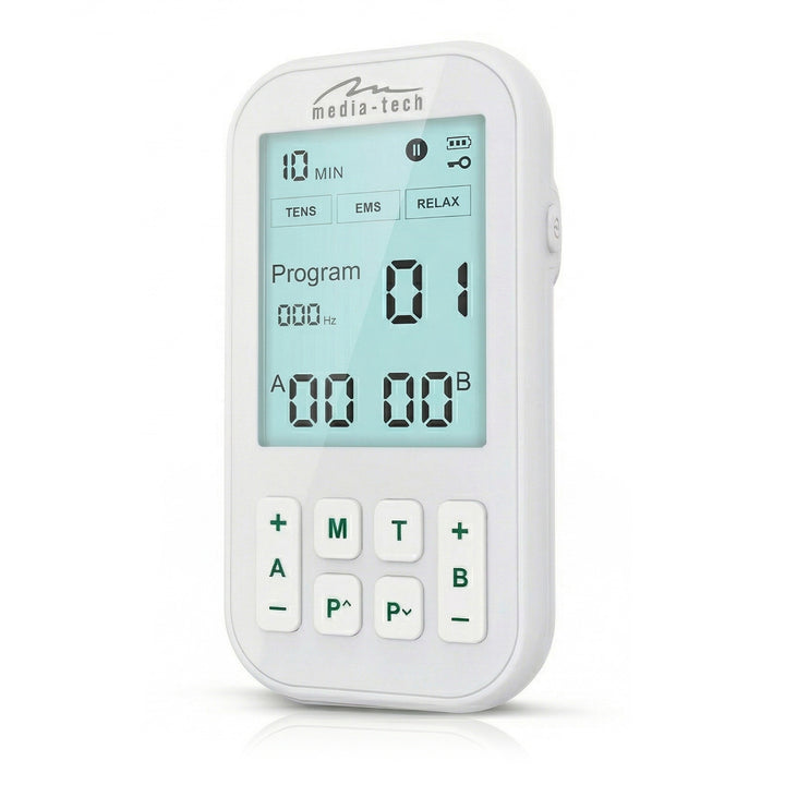 Aparat de masaj și electrostimulator muscular, TENS/EMS, stimulare 3-în-1, Mediatech, MT6543