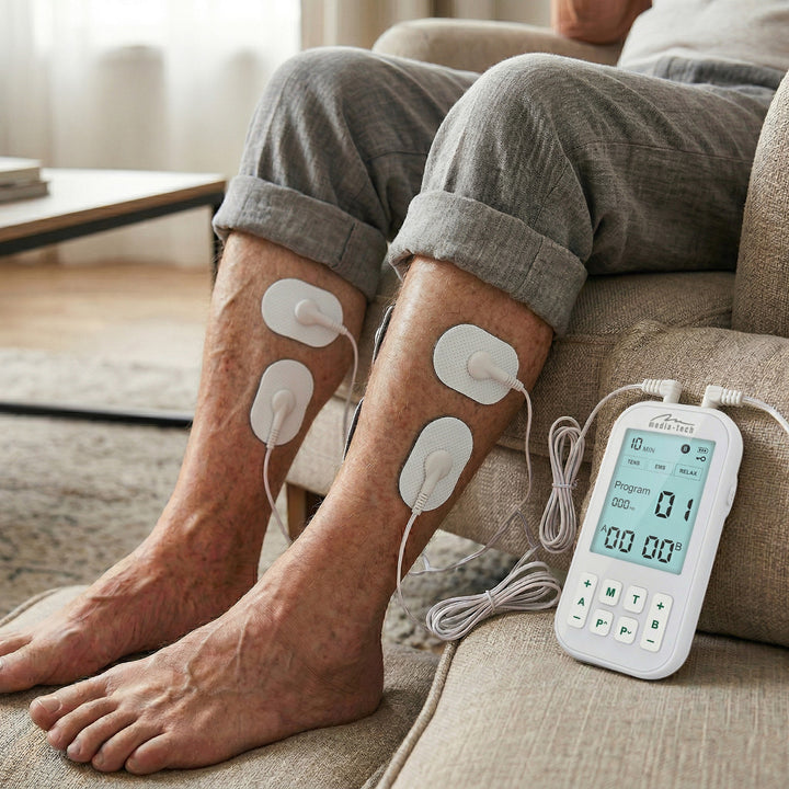 Aparat de masaj și electrostimulator muscular, TENS/EMS, stimulare 3-în-1, Mediatech, MT6543