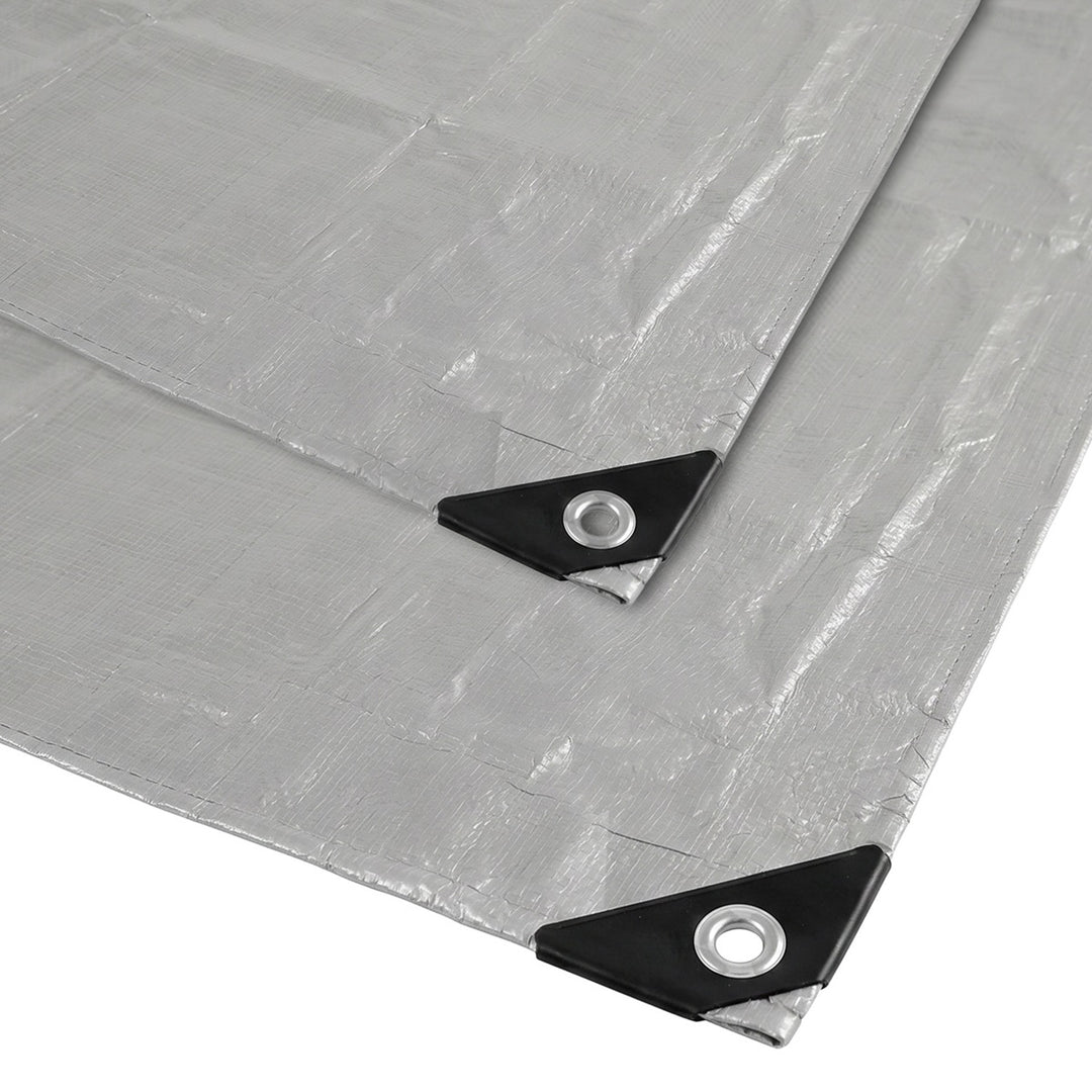 Prelată argintie 120 g, 4 x 6 m, VA0476, impermeabilă, Vayox