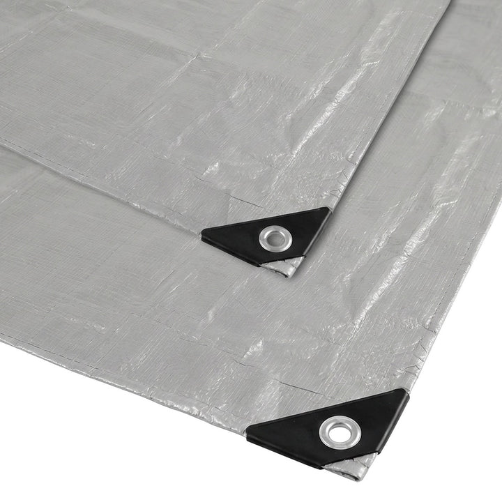 Prelată argintie 120 g, 4 x 6 m, VA0476, impermeabilă, Vayox
