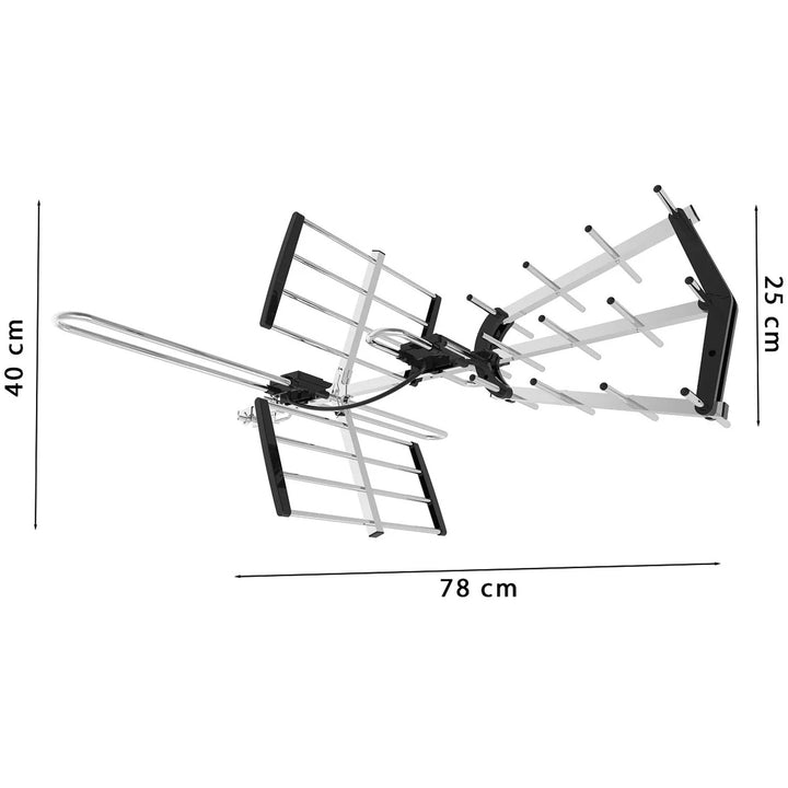 Antenă direcțională DVB-T/T2 VA900 COMBO cu filtru LTE, din aluminiu, Vayox