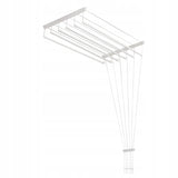 Uscător de rufe de tavan cu 6 bare, 140 cm, suprafață de uscare de 8,4 m, Sepio