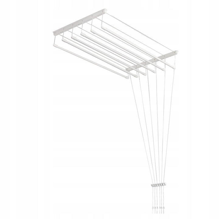 Uscător de rufe de tavan cu 6 bare, 140 cm, suprafață de uscare de 8,4 m, Sepio