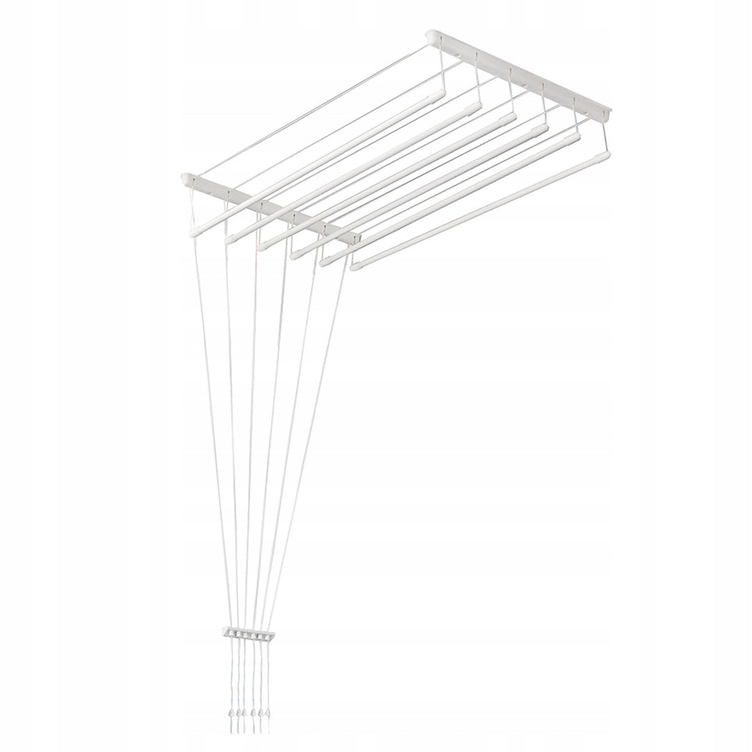 Uscător de rufe de tavan cu 6 bare, 140 cm, suprafață de uscare de 8,4 m, Sepio