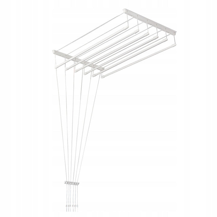 Uscător de rufe de tavan cu 6 bare, 140 cm, suprafață de uscare de 8,4 m, Sepio