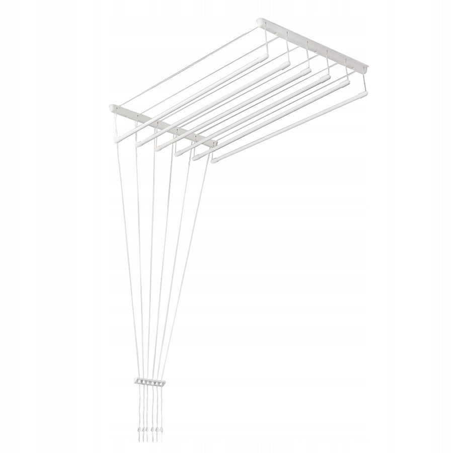 Uscător de rufe de tavan cu 6 bare, 140 cm, suprafață de uscare de 8,4 m, Sepio