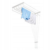 Uscător de rufe de tavan cu 6 bare, 140 cm, suprafață de uscare de 8,4 m, Sepio