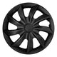 Capace universale pentru roți de 16'' NRM Quad, negru mat, 4 bucăți