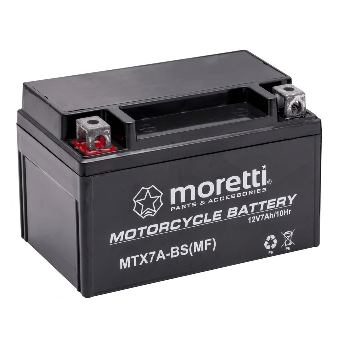 Baterie Moretti, 12 V, 7 Ah, AGM (gel), curent de pornire 90 A, AKUYTX7A-BSXMOR000