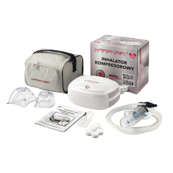 Inhalator cu compresor, 2 măști, KT-NEB FAMILY, Techmed