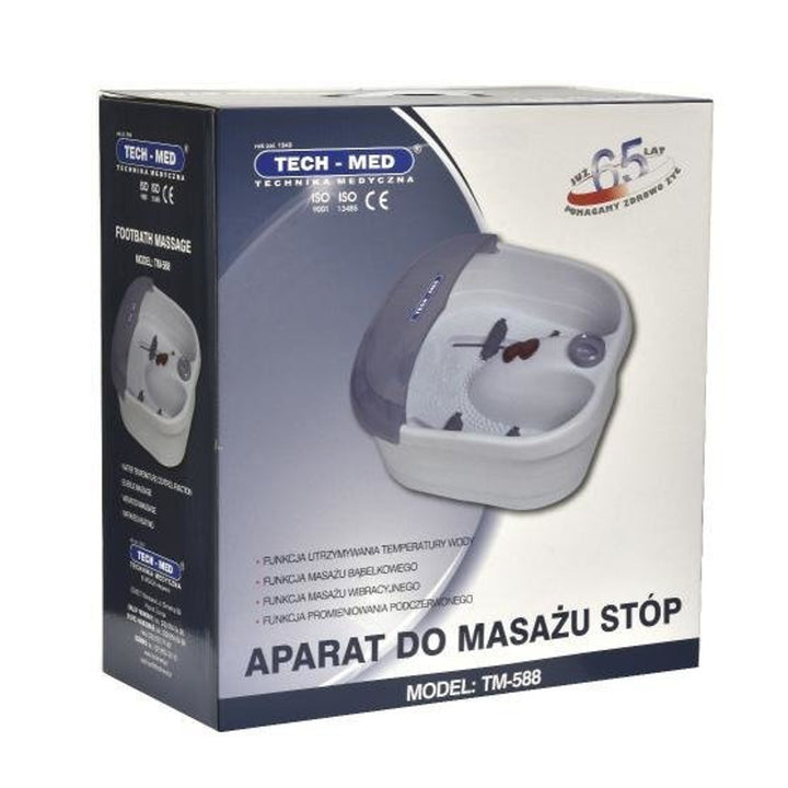 Aparat de masaj pentru picioare, hidromasaj, masaj cu bule, masaj cu vibrații, infraroșu, TM-588, Tech-Med