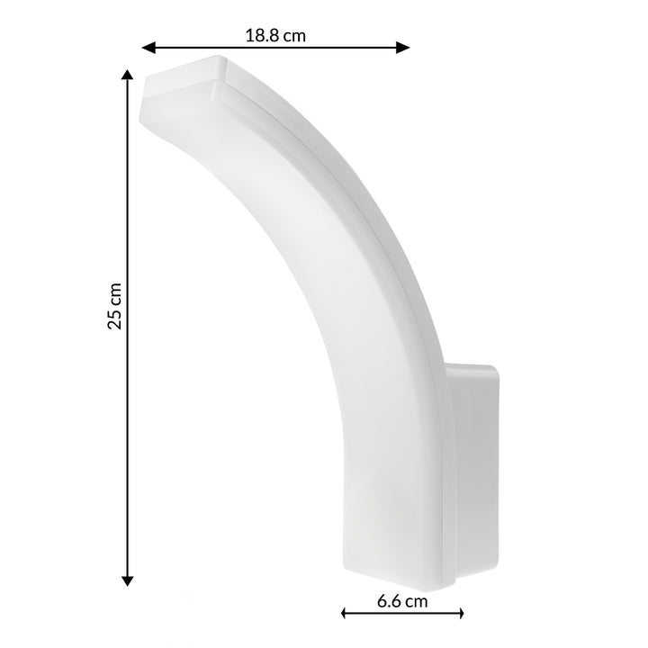 Lampa LED Maclean, culoare albă, 20 W, IP65, 2750 lm, culoare albă neutră (4000 K) MCE511 W, 2 bucăți