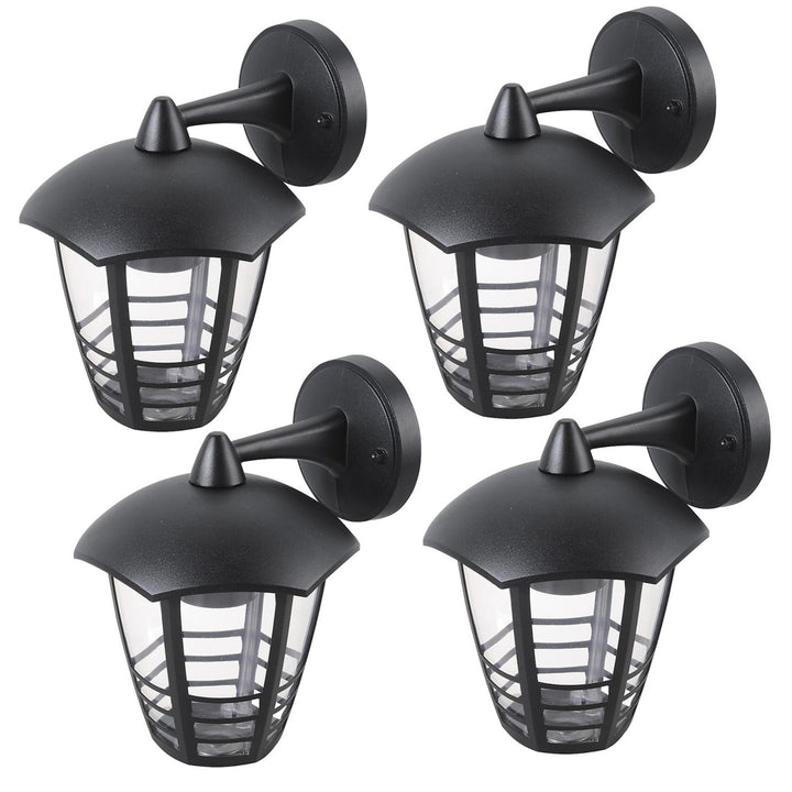 Aplică Rabalux, pentru exterior, IP44, E27, max. 60 W, neagră, model Marseille, 4 bucăți