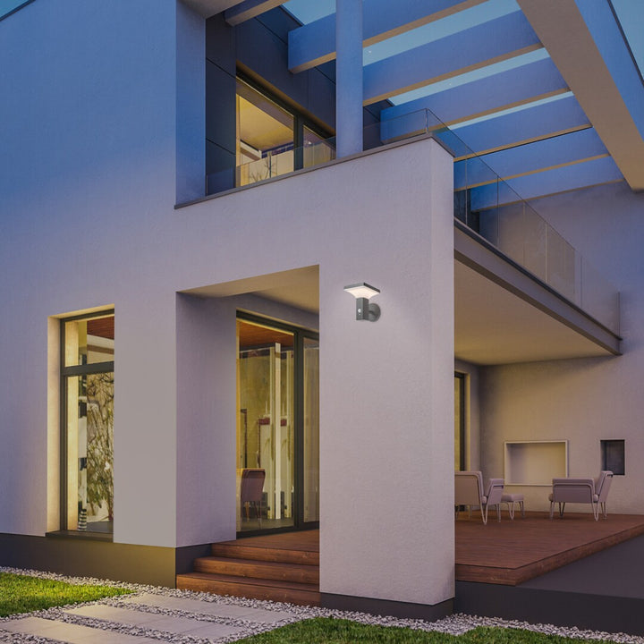 Lampă Rabalux, de perete, pentru exterior, cu energie solară, IP44, LED 4 W, Geleen, 2 bucăți