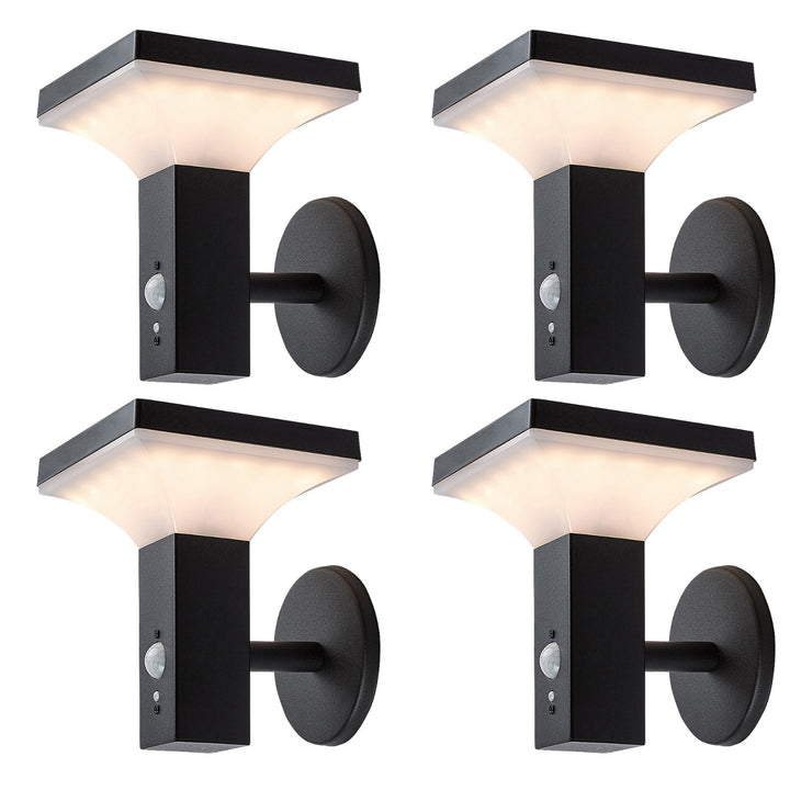 Lampă Rabalux, de perete, pentru exterior, cu energie solară, IP44, LED 4 W, Geleen, 4 bucăți