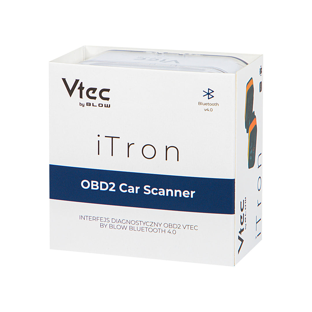 Interfață de diagnosticare OBD2 Vtec iTRON Blow, Bluetooth 4.0, comunicare fără fir cu computerul de bord al mașinii, compatibilitate ridicată, 58-660#
