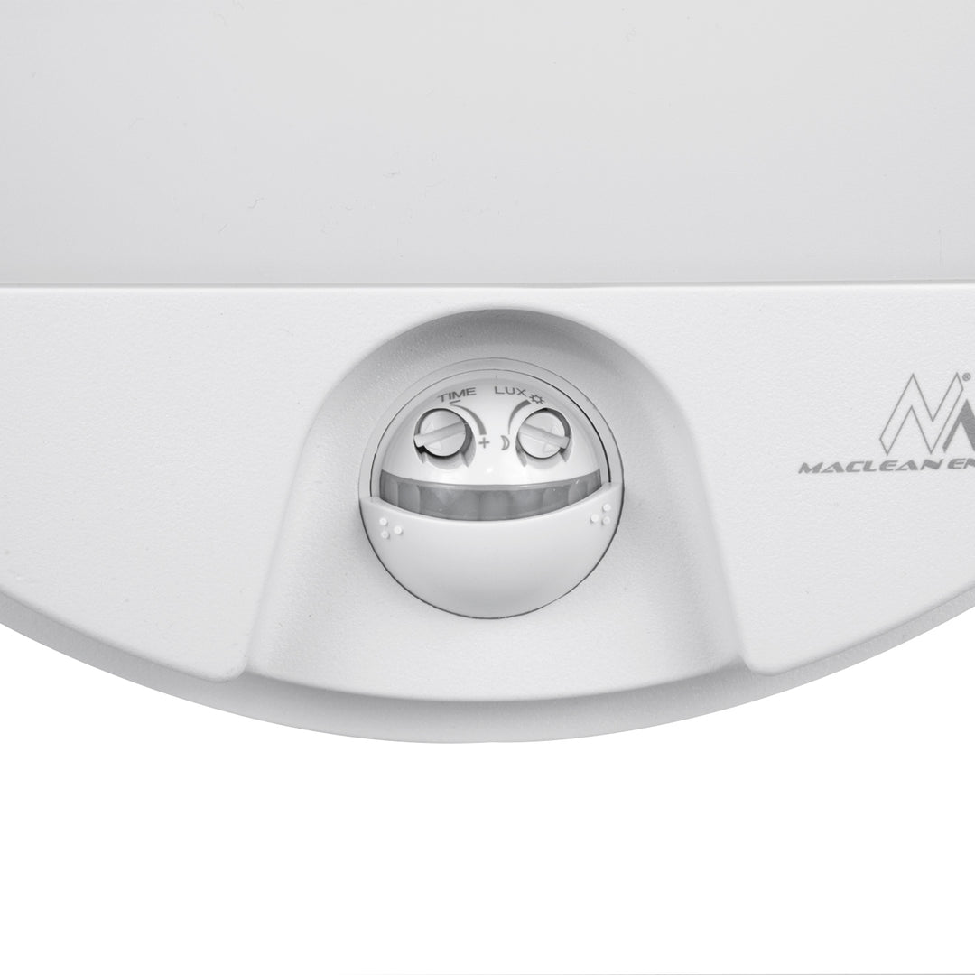 Lampă LED cu senzor de mișcare Maclean, senzor PIR, culoare albă, 15 W, IP54, 1100 lm, lumină neutră, MCE291 W, 2 bucăți