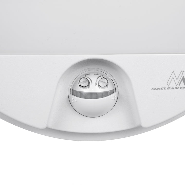 Lampă LED cu senzor de mișcare Maclean, senzor PIR, culoare albă, 15 W, IP54, 1100 lm, lumină neutră, MCE291 W, 2 bucăți