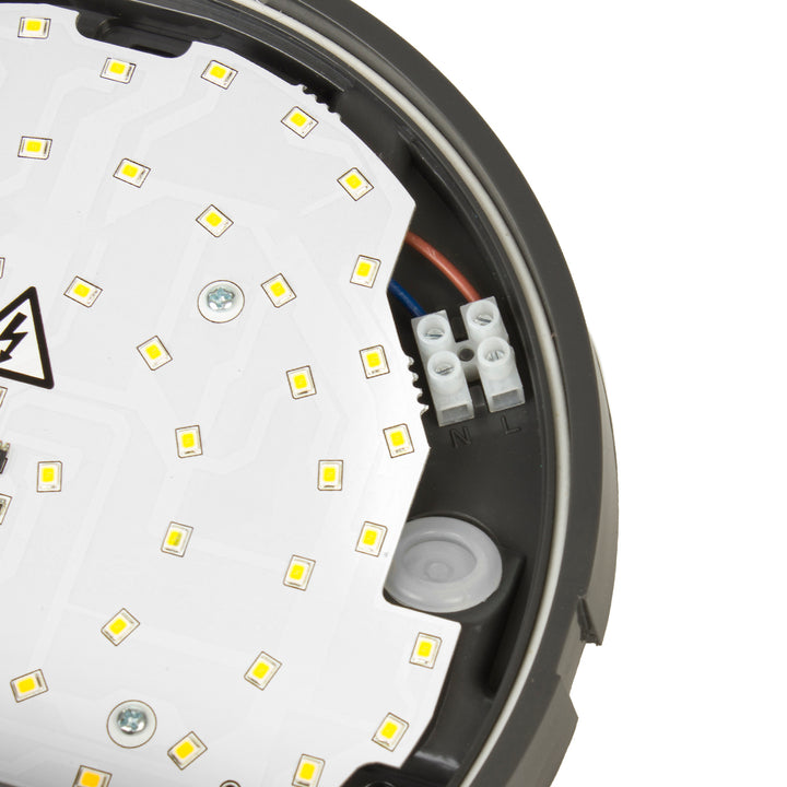 Lampă LED cu senzor de mișcare Maclean, senzor PIR, culoare gri, 15 W, IP54, 1100 lm, lumină neutră, MCE291 W, 2 bucăți