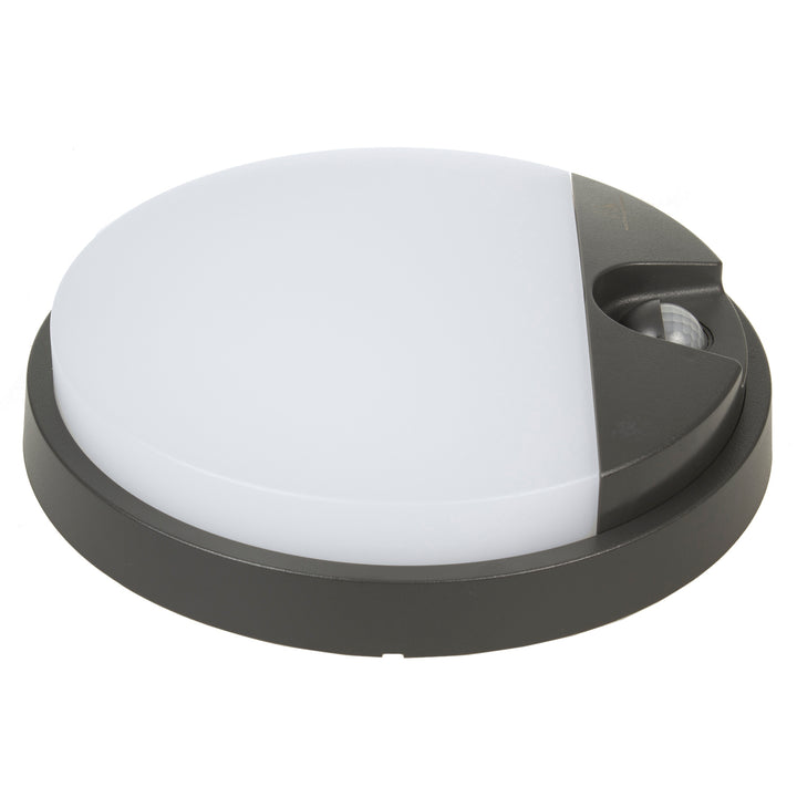 Lampă LED cu senzor de mișcare Maclean, senzor PIR, culoare gri, 15 W, IP54, 1100 lm, lumină neutră, MCE291 W, 2 bucăți