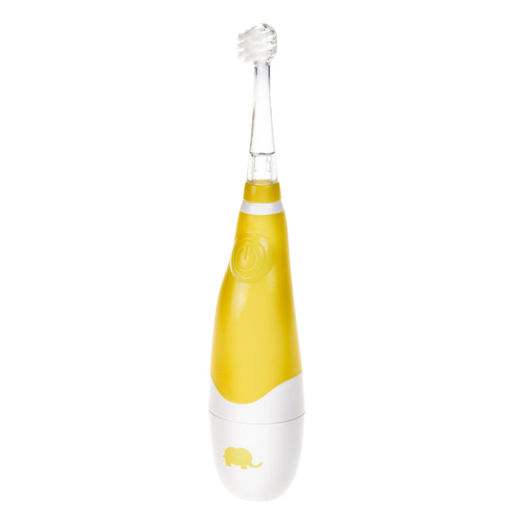 Periuță de dinți sonică pentru copii SEAGO, culoare galbenă, 4 capete de periuță, SG-902 Yellow + baterie alcalină AAA Varta Industrial