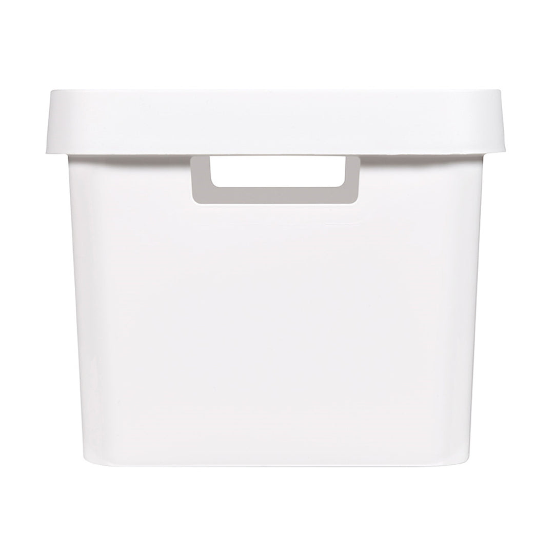 Recipient cu capac Curver Infinity 17 L, alb, 3 bucăți