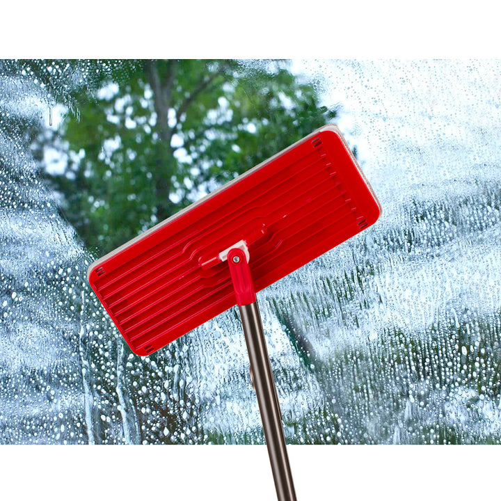 Mop plat cu găleată și storcător GreenBlue, două cartușe din microfibră HQ, capacitate de 5,7 L, MaxiClean GB870 + cârpă Vileda Actifibre Soft