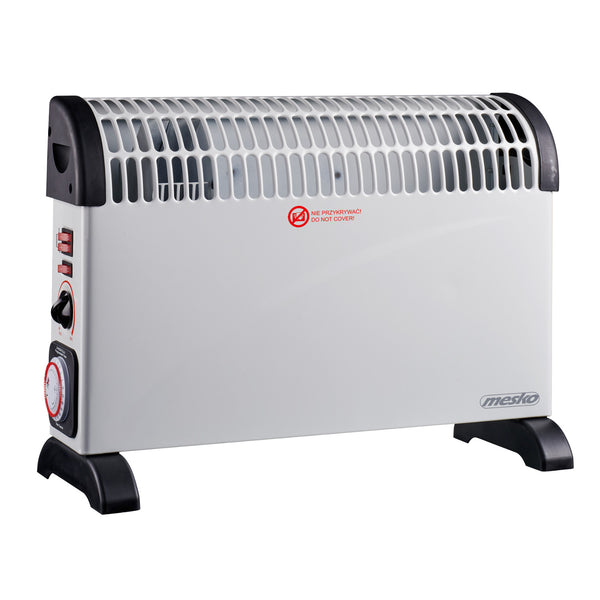 Convector electric, termostat, 2000 W, temporizator de 24 de ore, alb, cablu de 150 cm, Mesko, MS 7741W
