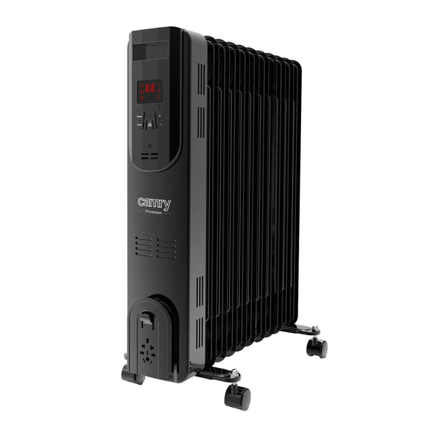 Radiator cu ulei, 11 lamele, 2500 W, telecomandă, afișaj LED, termostat, Camry CR 7813