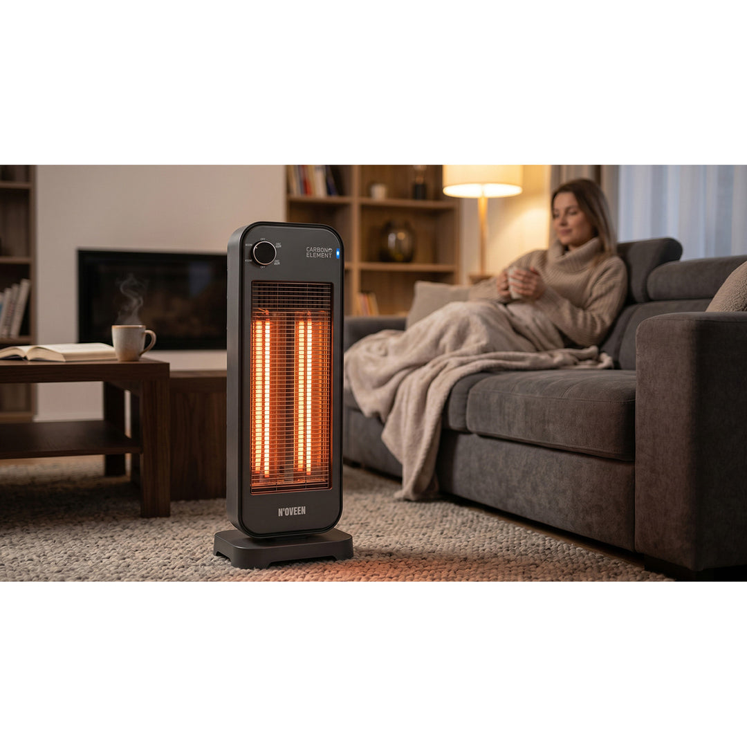 Radiator cu radiație, infraroșu, 900 W, 2 niveluri de încălzire, Noveen