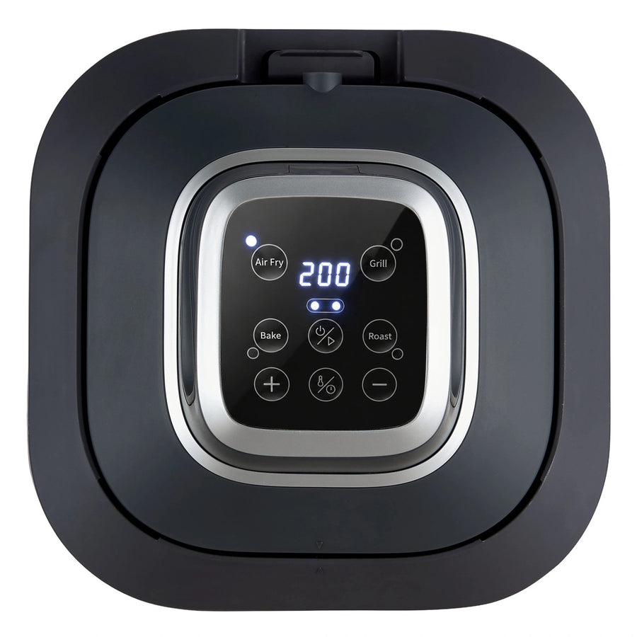 Friteuză fără ulei LOVIO PureFry Ultra Crisp LVAF003BK 4L+1,5L 1550W, neagră, cu recipiente din sticlă