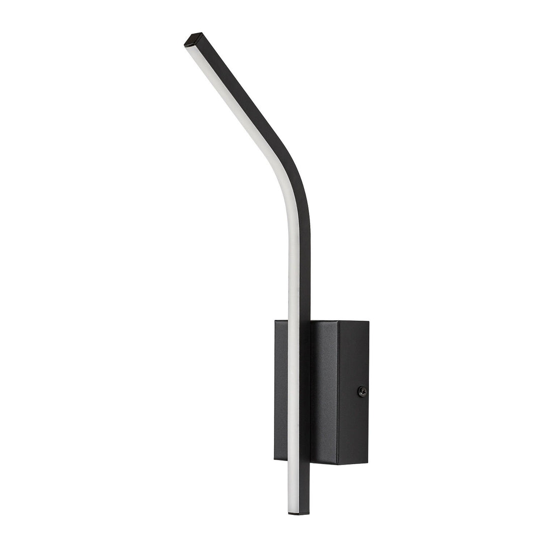 Aplică de interior Tilmann, negru, LED 10 W, 550 lm, 4000 K, H 36 cm, IP44, cu comandă tactilă, 75088