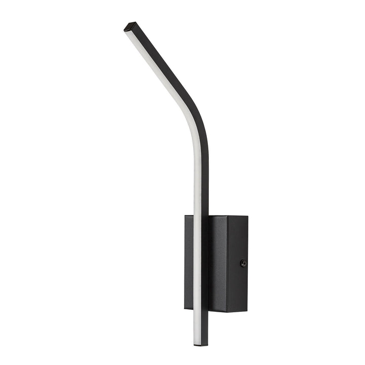 Aplică de interior Tilmann, negru, LED 10 W, 550 lm, 4000 K, H 36 cm, IP44, cu comandă tactilă, 75088
