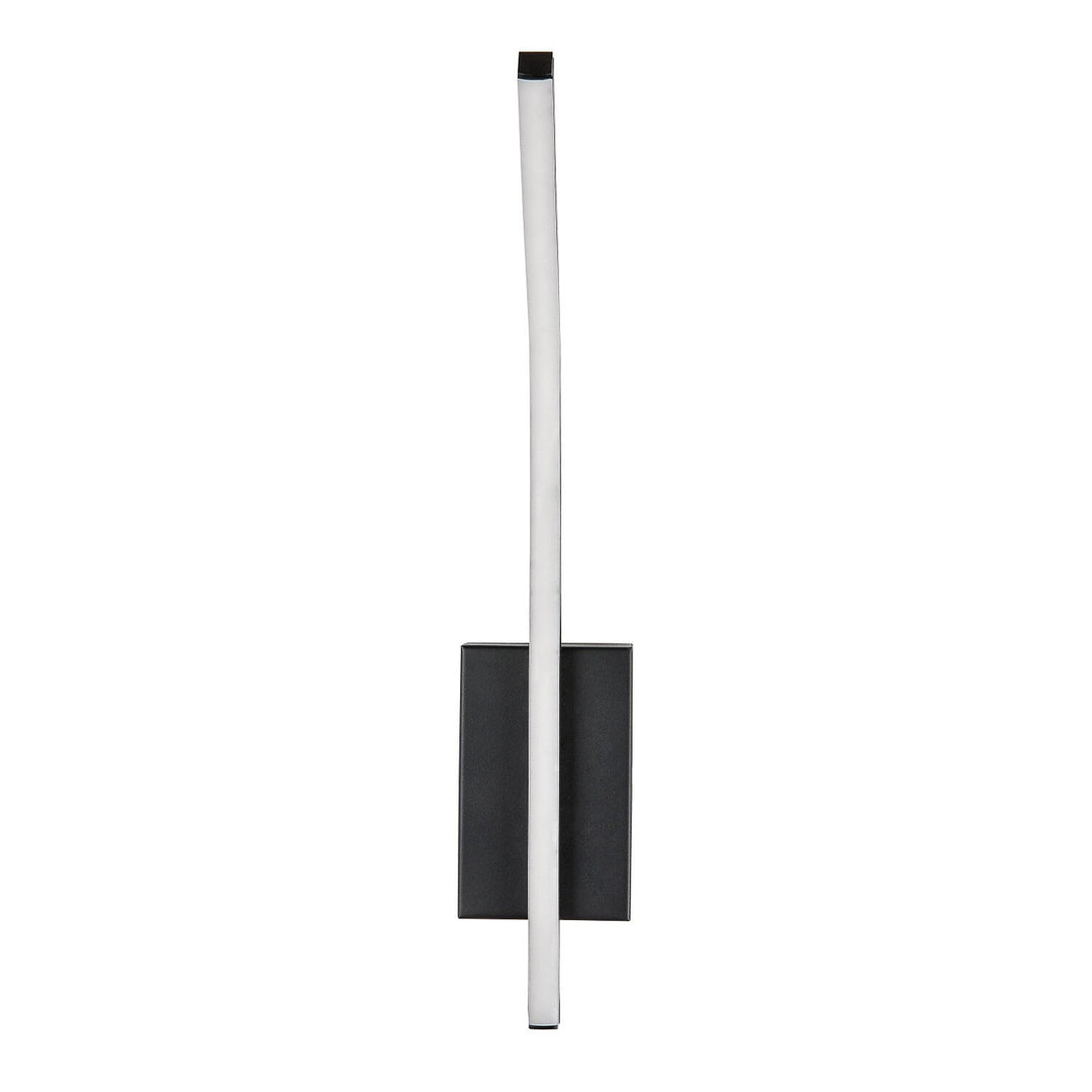 Aplică de interior Tilmann, negru, LED 10 W, 550 lm, 4000 K, H 36 cm, IP44, cu comandă tactilă, 75088