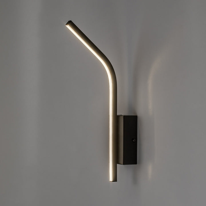 Aplică de interior Tilmann, negru, LED 10 W, 550 lm, 4000 K, H 36 cm, IP44, cu comandă tactilă, 75088