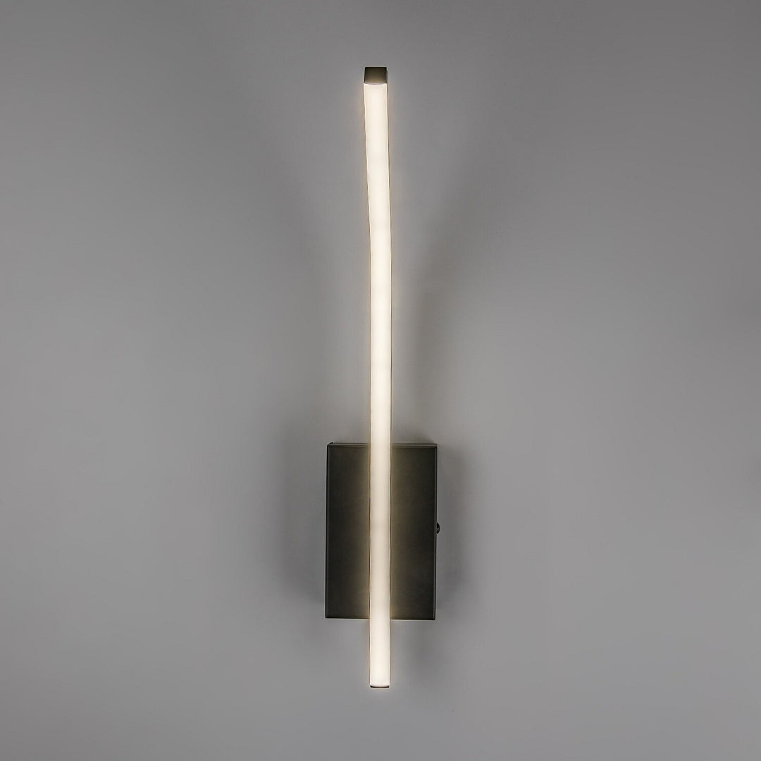 Aplică de interior Tilmann, negru, LED 10 W, 550 lm, 4000 K, H 36 cm, IP44, cu comandă tactilă, 75088