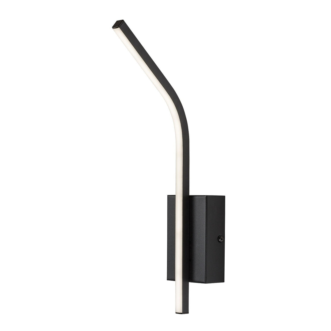 Aplică de interior Tilmann, negru, LED 10 W, 550 lm, 4000 K, H 36 cm, IP44, cu comandă tactilă, 75088