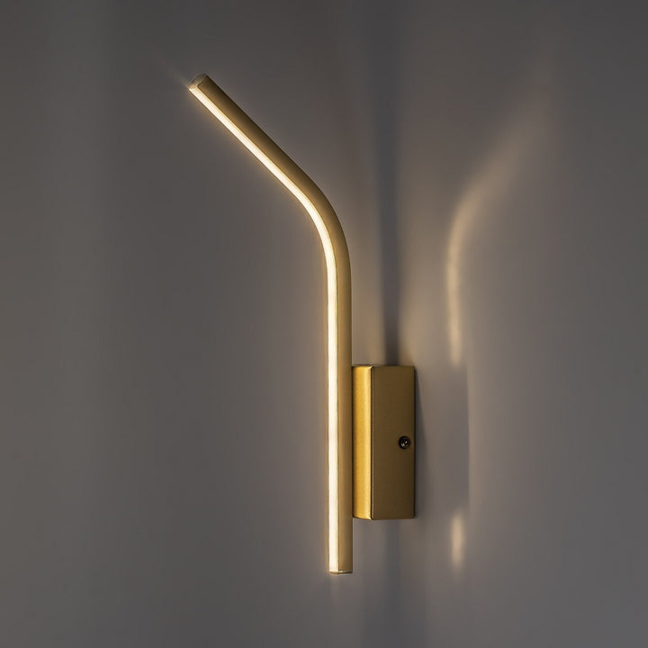 Aplică de interior Tilmann, aurie, LED 10 W, 550 lm, 4000 K, H 36 cm, IP44, cu comandă tactilă, 75089